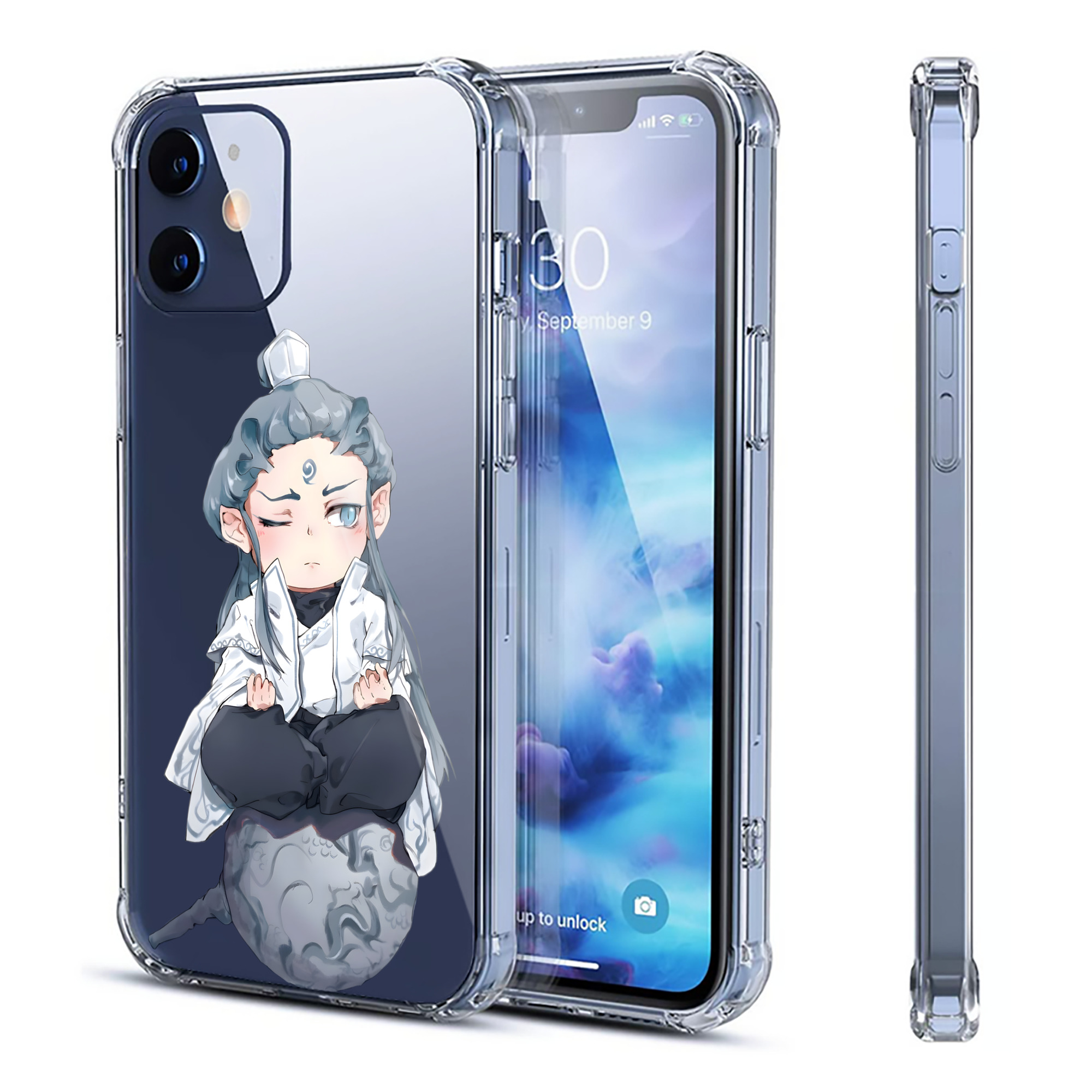 （画像用） Ne Zha 2 ナタ 魔童の大暴れ 【iPhone 12シリーズ対応】透明スマホケース（クリアソフトケース）